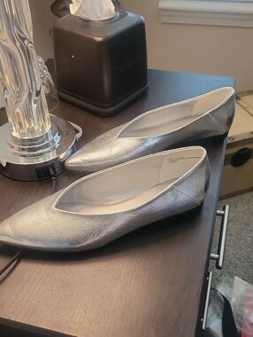Silver Metalic Flats